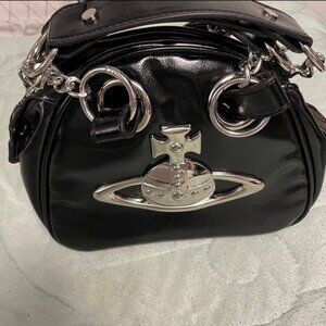 Leather Chain Shoulder Bag Vivienne Westwood